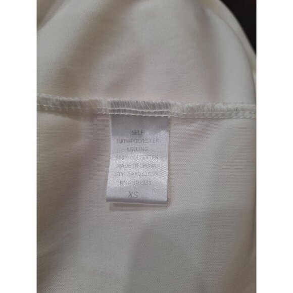 EUC Charlotte Russe White Off-Shoulder Maxi Dress With Lace Overlay & Ruffle/Sz. - Picture 6 of 6